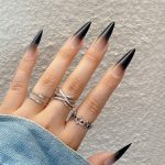 Black Stiletto Nails