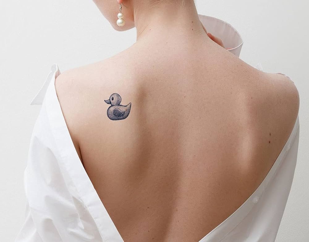 Duck with Knife Tattoo