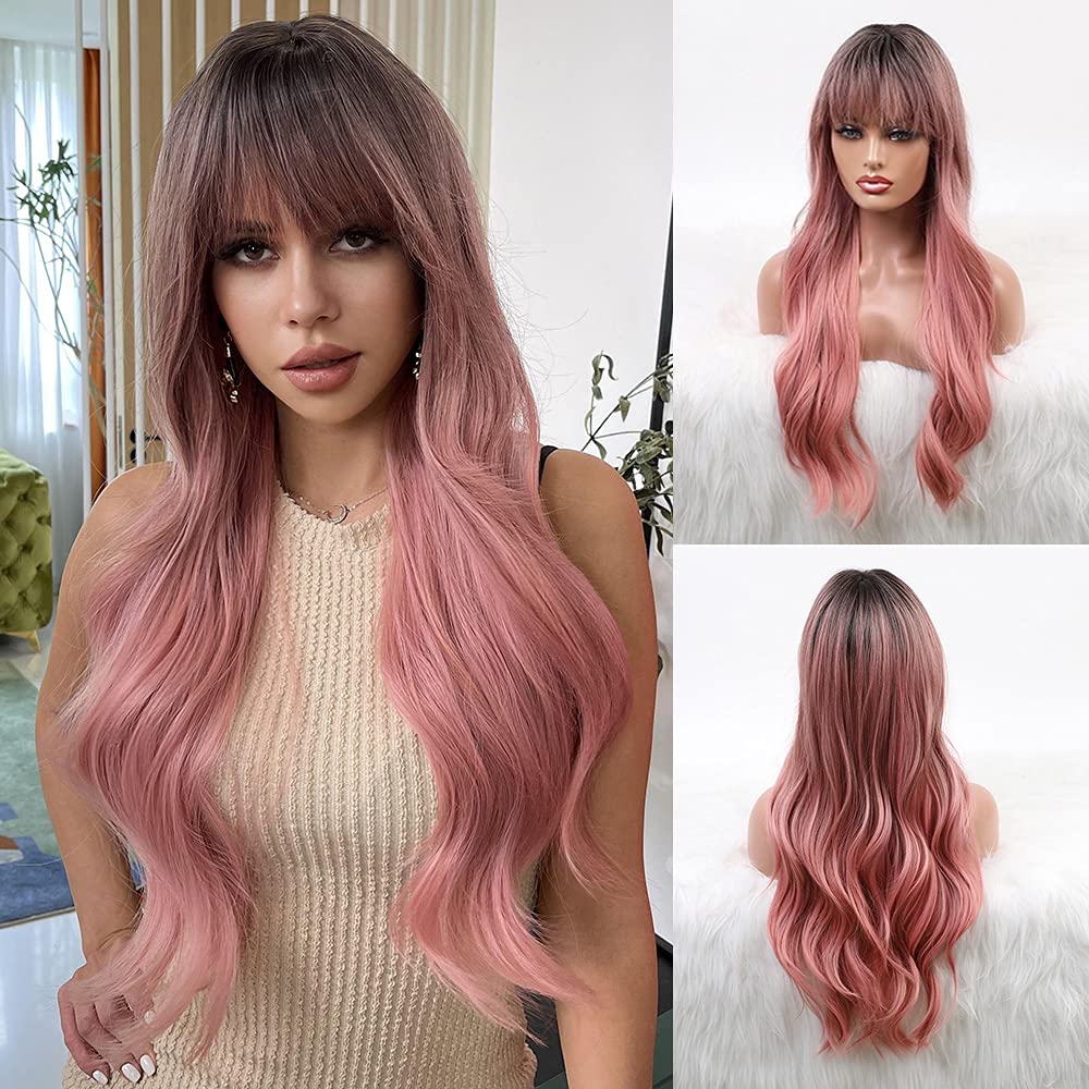 Pink Wig Bangs