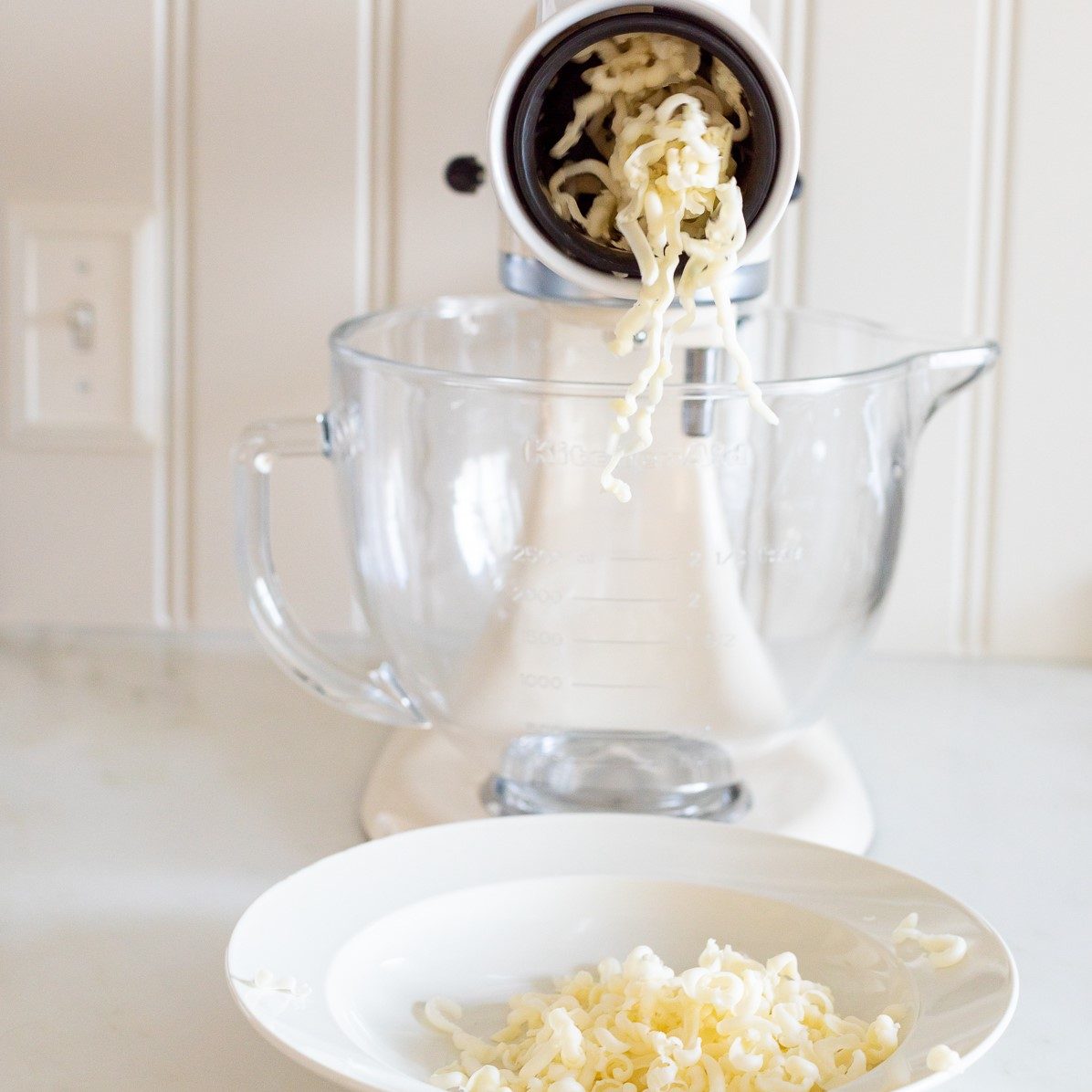 grate cheese in a food processor