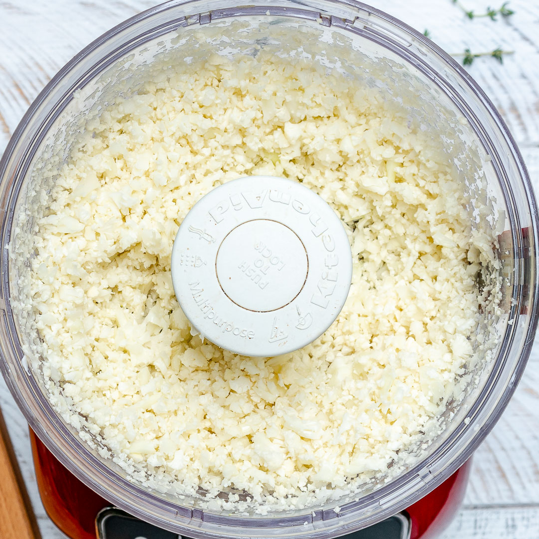 make cauliflower rice with food processor