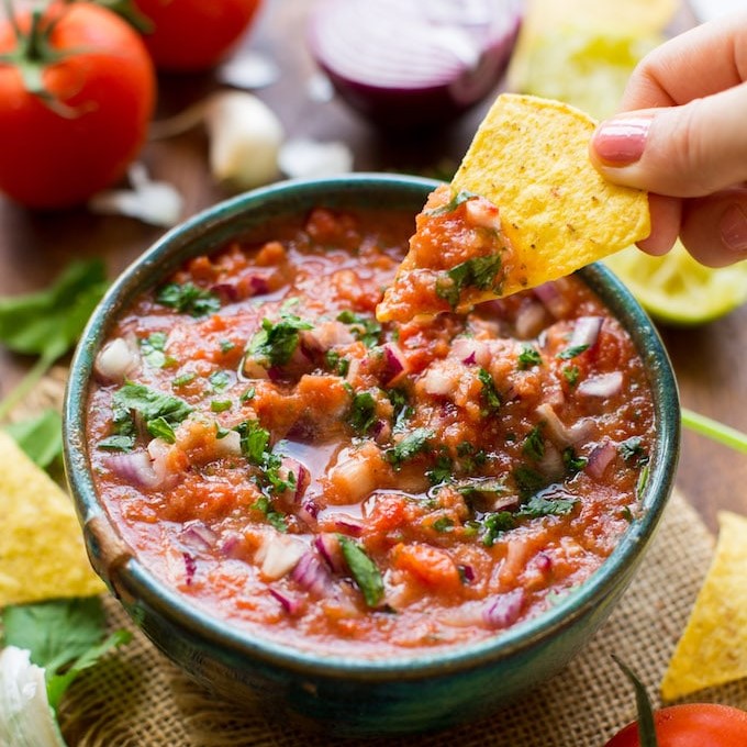 fresh salsa recipe blender