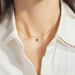 emerald pendant necklace