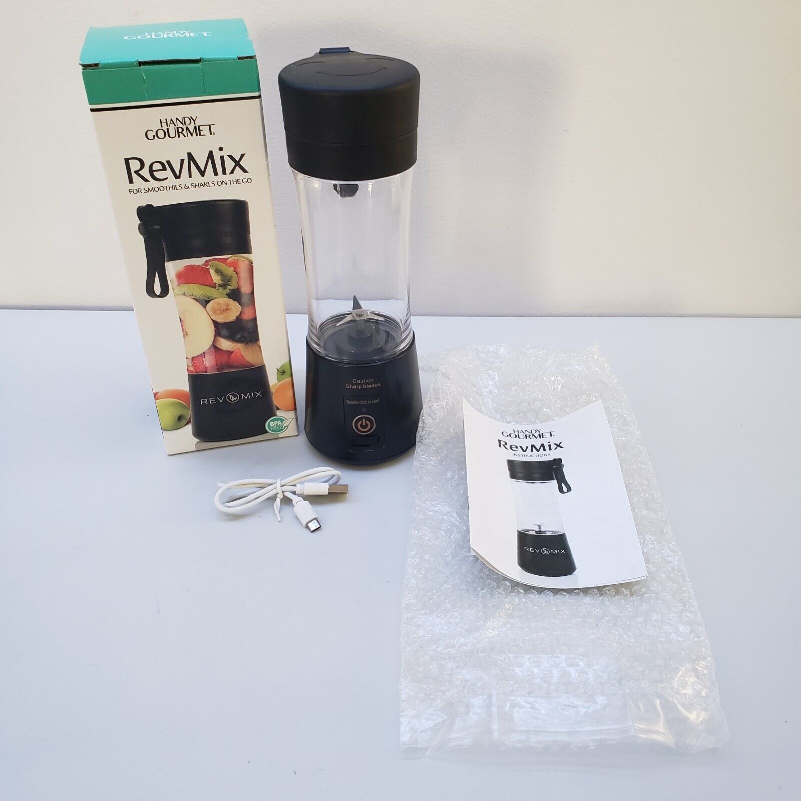 handy gourmet revmix portable blender