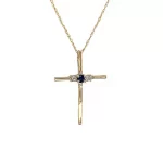 14k gold cross pendant