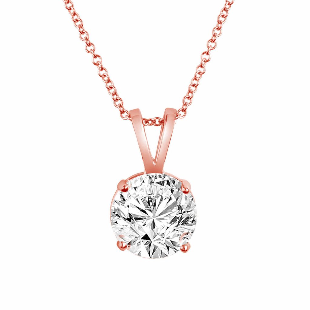diamond solitaire pendant