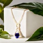sapphire pendant necklace