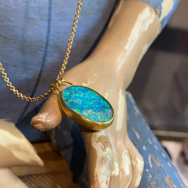 opal pendant necklace