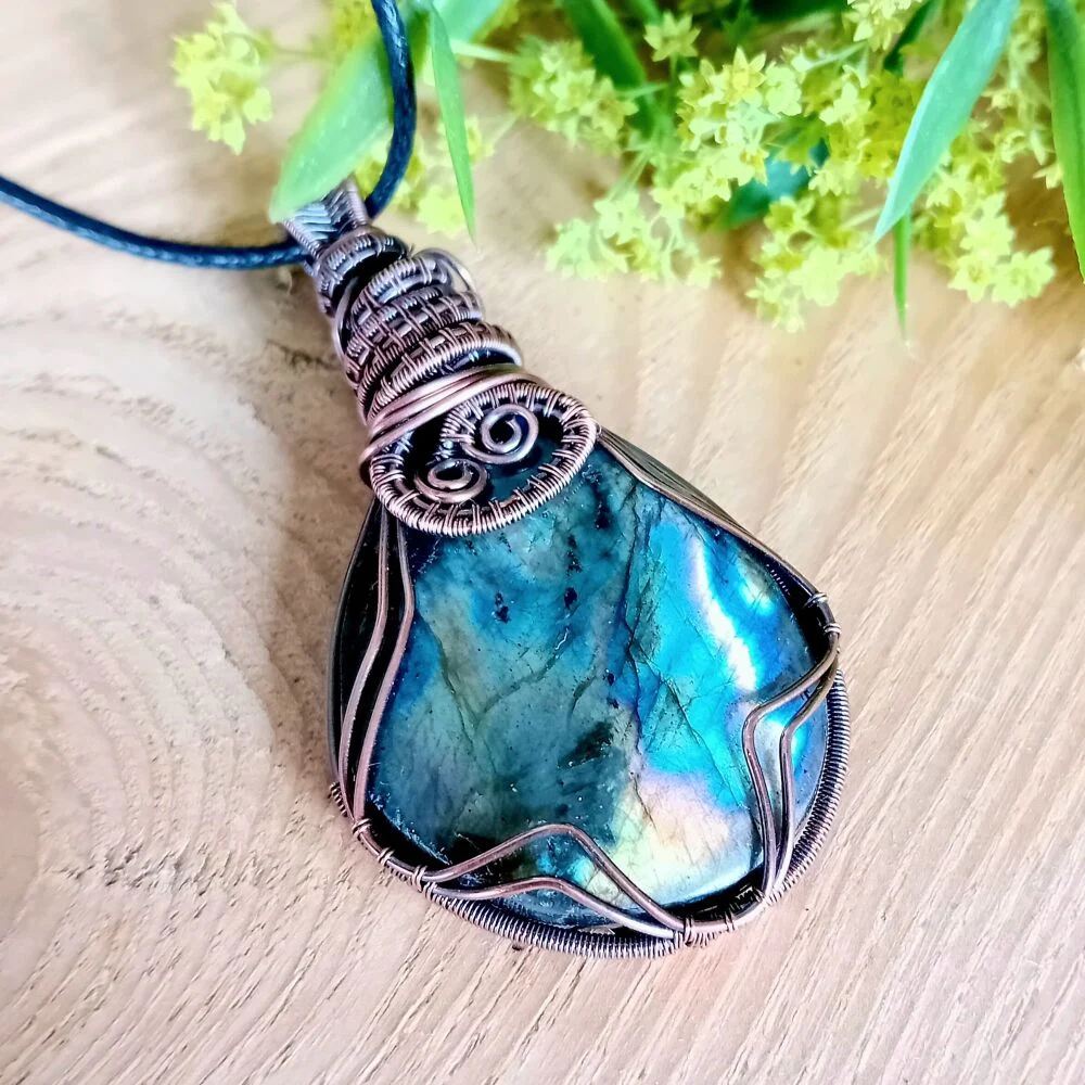 wire wrapped pendant