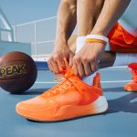 orange basketball shoes