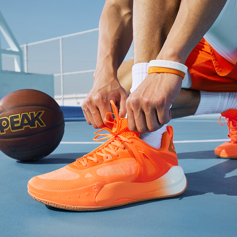 orange basketball shoes
