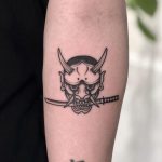 Oni Mask Tattoo