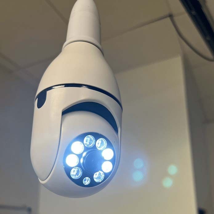 light bulb security camera