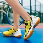 yellow basketball shoes
